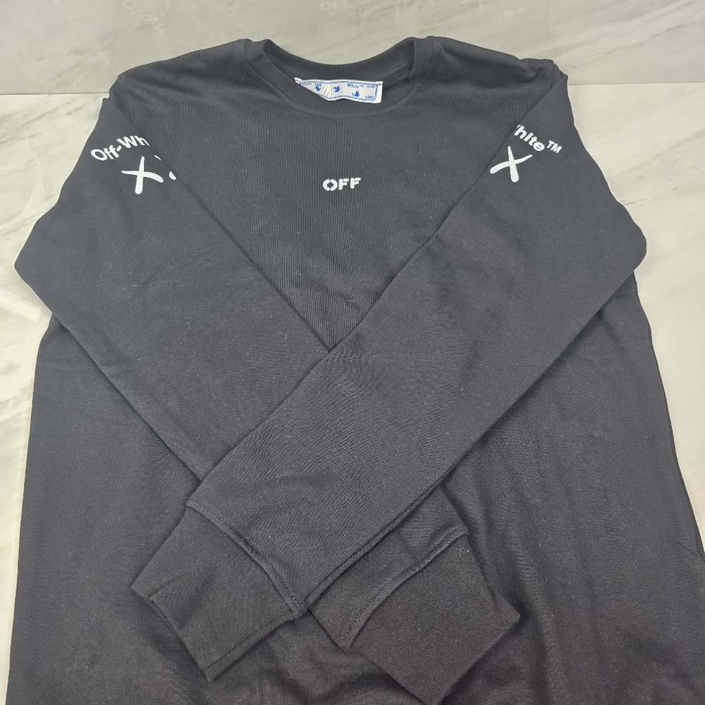 Off-White Black Long Sleeve Sweatshirt